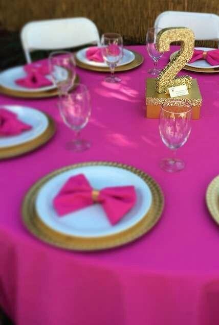 Wedding - Fushia And Gold Birthday Party Ideas