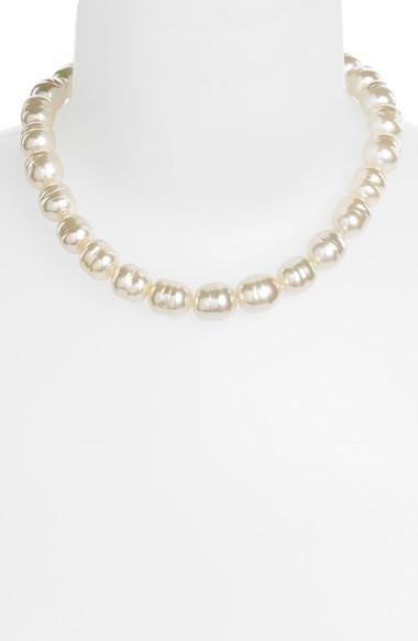Hochzeit - Majorica 14mm Baroque Pearl Necklace