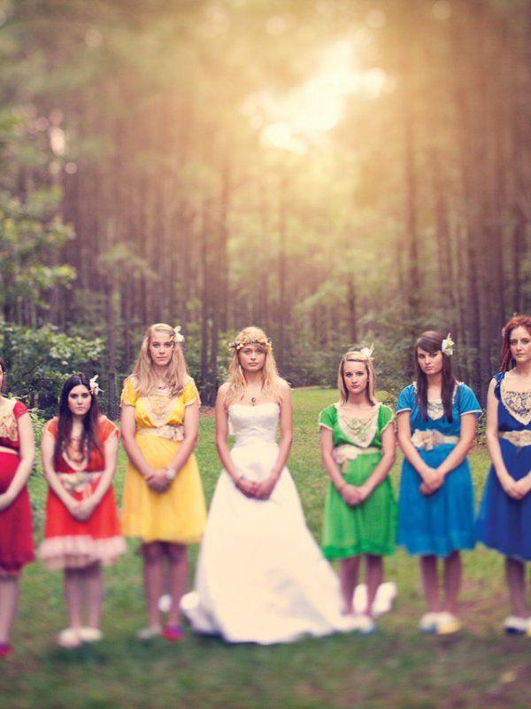 Свадьба - Rainbow Themed Wedding Inspiration
