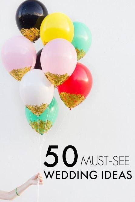 Hochzeit - 50 Genius Wedding Ideas From Pinterest
