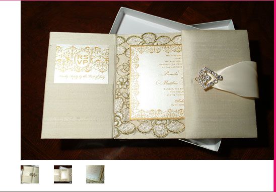 Hochzeit - Invitation Paper Gold