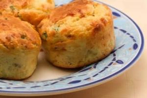 Mariage - Cottage Cheese And Egg Breakfast Muffins Recipe With Bacon And Green Onions