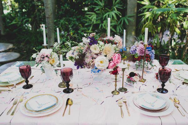 Hochzeit - Modern-Meets-Vintage Garden Inspiration