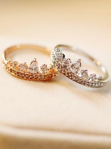 Wedding - Crown Ring, Tiara Ring, Princess Ri