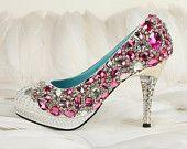 Свадьба - Clear Crystal Wedding Shoes Pary Shoes Prom Shoes Pumps
