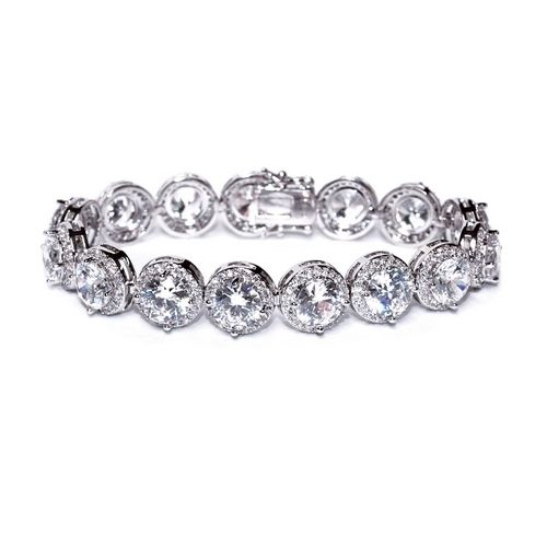 زفاف - Aston Diamante Wedding Bracelet (ic)