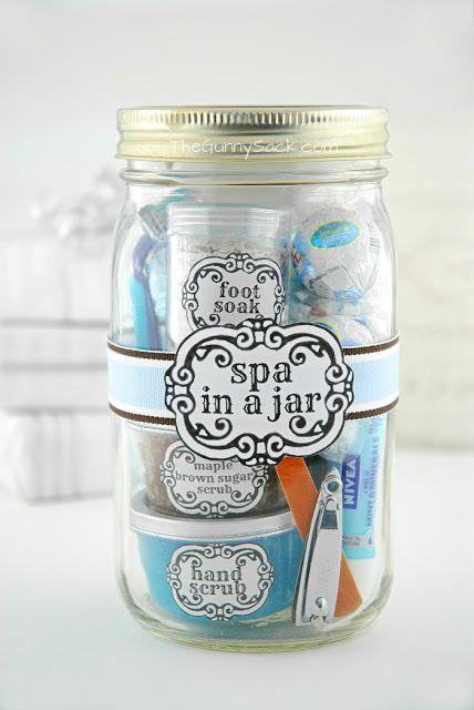 Hochzeit - Spa In A Jar ~ Gifts In A Jar