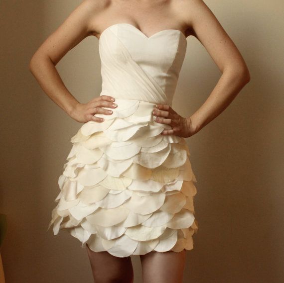 زفاف - Amanda- Eco Friendly Wedding/Reception/Special Occasion Dress, Made From Recycled Materials