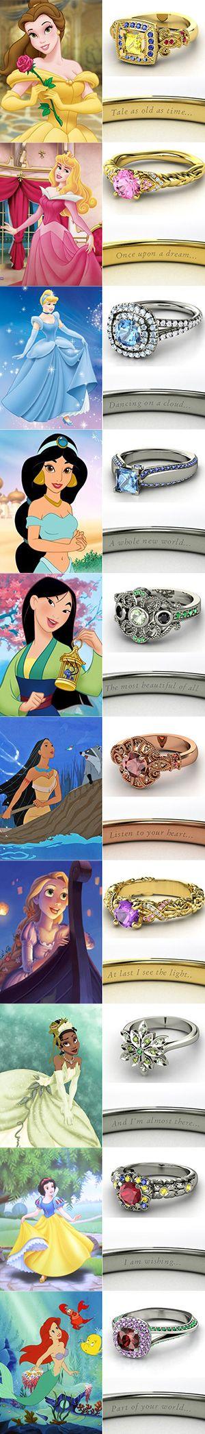 Свадьба - Disney Engagement Rings From Gemvara -- Seen Them Yet?