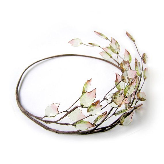 زفاف - Autumn Leaf Crown, Leaf Headpiece, Head Wreath, Hair Accessories, Woodland, Rustic Wedding, Fall, Bridal Headpiece