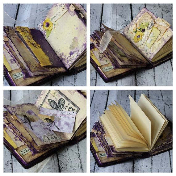 Mariage - Midsummer Nights Dream Wedding Fairytale Forest Woodland Wedding Guest Book And Storybook Scrapbook Album Rustic Purple Photo Album