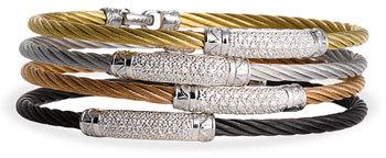 زفاف - ALOR® Diamond Pavé Bar Bracelet