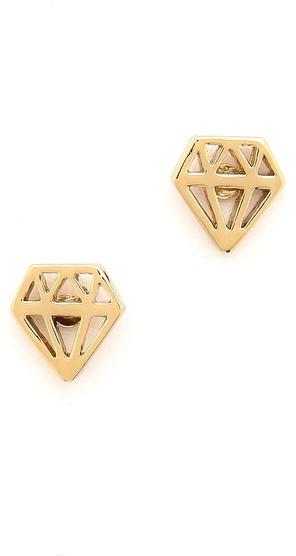 Mariage - Kate Spade New York Kiss a Prince Engagement Ring Stud Earrings