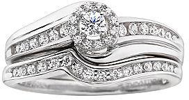 Wedding - FINE JEWELRY I Said Yes! 1/3 CT. T.W. Diamond Contemporary Bridal Ring Set