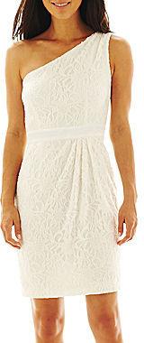 Wedding - Simply Liliana One-Shoulder Lace Dress