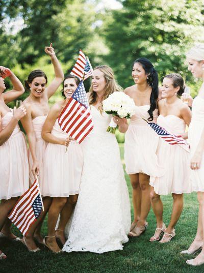 زفاف - Patriotic Backyard Wedding In Maryland