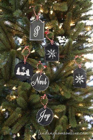 Hochzeit - Quick & Easy Chalkboard Ornament – No Painting