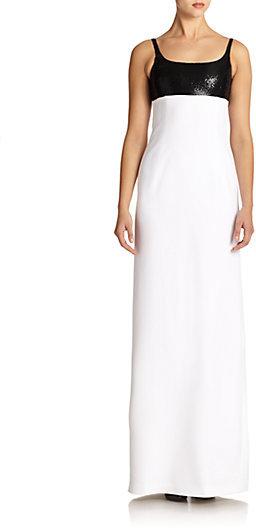 زفاف - Michael Kors Double Crepe Sequined Gown