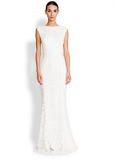 Hochzeit - Dolce & Gabbana Lace V-Back Gown