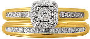 زفاف - FINE JEWELRY 1/5 CT. T.W. Diamond Bridal Ring Set