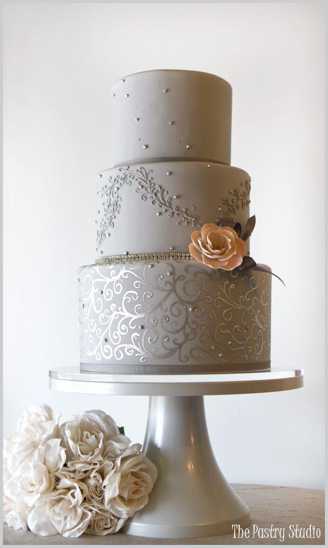 Свадьба - Silver Wedding Cake Ideas & Inspirations