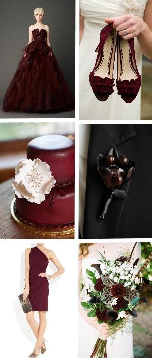 Wedding - Burgundy Wedding Theme Ideas