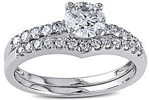 زفاف - FINE JEWELRY 1-1/7 CT. T.W. Diamond 14K White Gold Bridal Set
