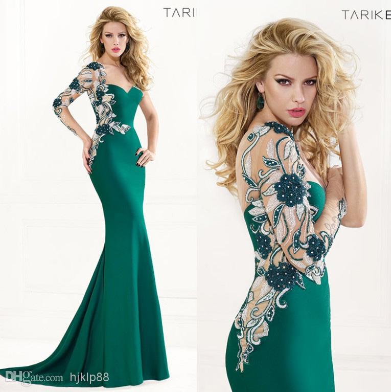 Свадьба - Cheap 2014 Prom Dresses - Discount One Long Sleeve Sweetheart Tarik Ediz 2014 Spring Online with $102.88/Piece 