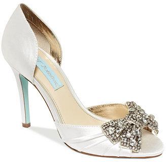 Wedding - Blue by Betsey Johnson Gown Evening Pumps