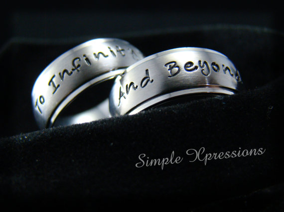 Hochzeit - 2 Rings To Infinity And Beyond Rings - Beautiful Ring Photo