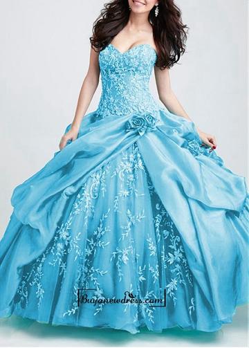 Mariage - Attractive Satin & Organza Satin Sweetheart Pick-up Ball Gown