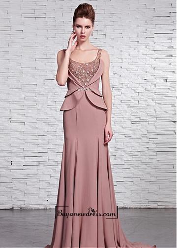 زفاف - Amazing & Stylish Sheath Scoop Neckline Floor-length Formal Dress