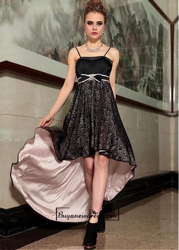 زفاف - Amazing Charming A-line Spaghetti Straps High-low Prom Dress 6059