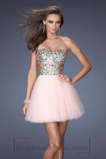 زفاف - Sweetheart Natural Waist Mini-length Prom Dress