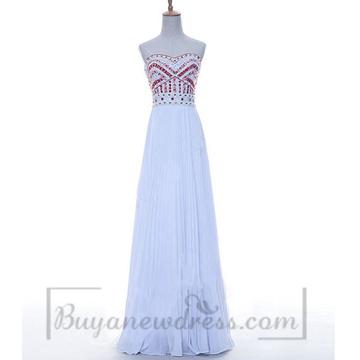 Hochzeit - Strapless Beaded Amazing Prom Dress