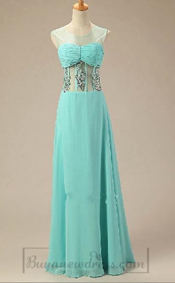 Hochzeit - Chiffon Long Elegant Homecoming Dress