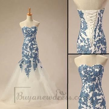 Wedding - Sweetheart Elegant Lace Trumpet Wedding Dress