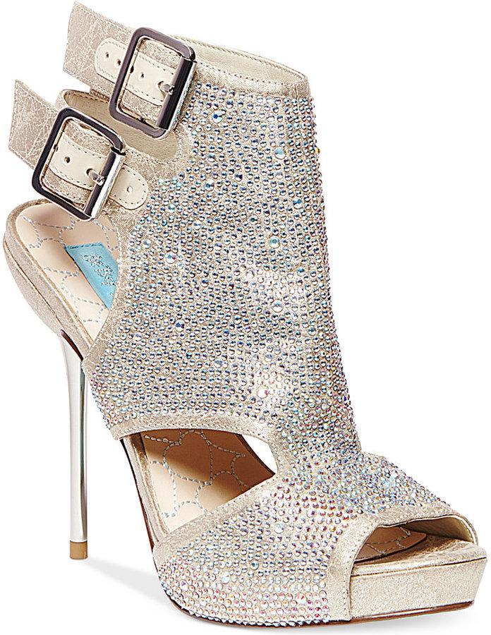 Mariage - Blue by Betsey Johnson Crepe Platform Evening Booties