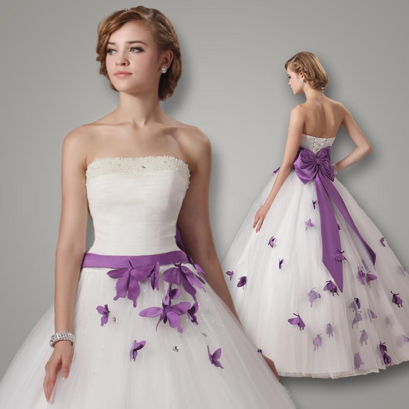 زفاف - Cheap Length Dress - Discount Ball Gown Floor Length Dress Bow Ribbon Beaded Online with $105.72/Piece 