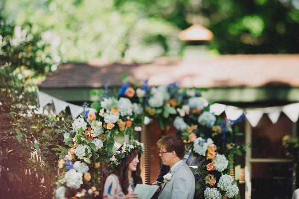 Hochzeit - Bohemian Wedding With A Colorful Patterned Dress