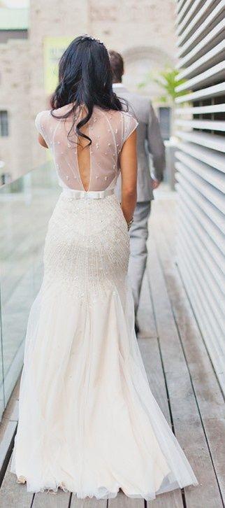 Свадьба - Jenny Packham Wedding Dress With Sheer Back