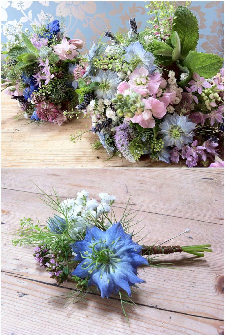 Wedding - Blue Wedding Flowers With Campbell’s Flowers - Boho Weddings