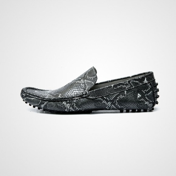 Mariage - Best Sellers - Culzado Python Skin Mens Leather Loafer shoes