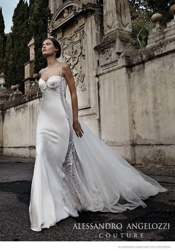 Hochzeit - Bianca Balti Stuns In Wedding Gowns For Alessandro Angelozzi Couture 2015 Bridal Shoot