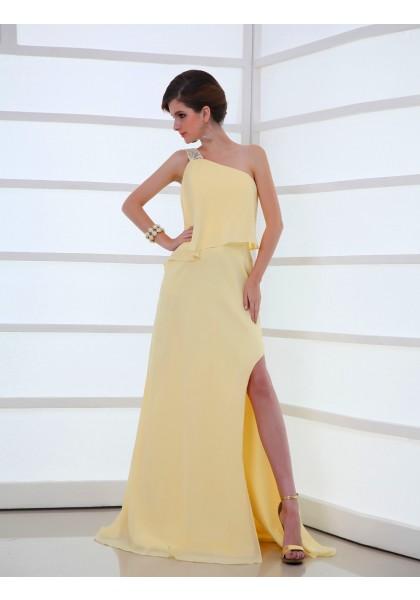 Mariage - Jewel Floor Length Sleeveless A Line Evening Prom Dress