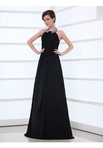 زفاف - Jewel Floor Length Sleeveless A Line Evening Prom Dress