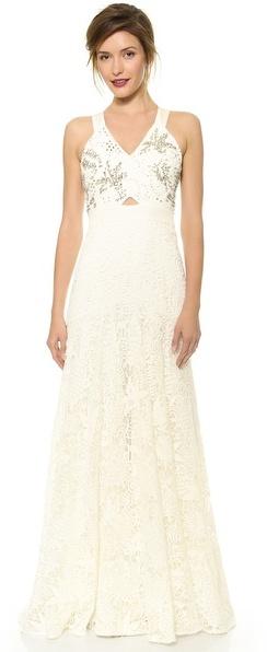 Mariage - Rebecca Taylor Embellished Lace Gown