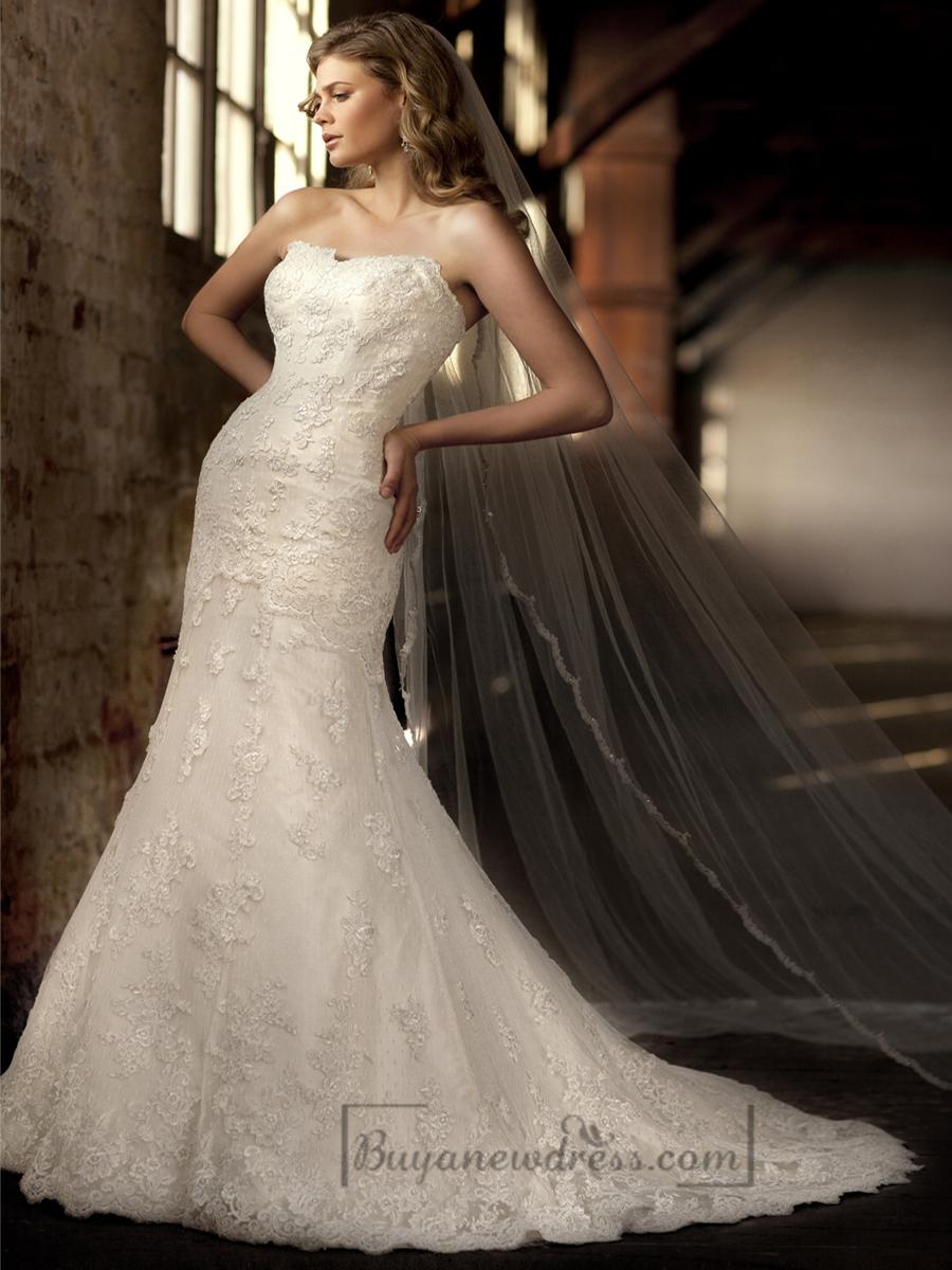 زفاف - Elegant Sweetheart Lace Emboridered Mermaid Wedding Dresses