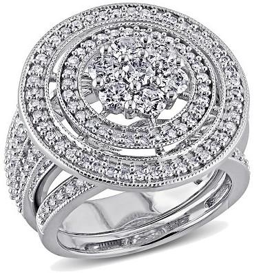 Свадьба - 2 CT. T.W. Diamond Bridal Ring Set in 10K White Gold (GH I2-I3)