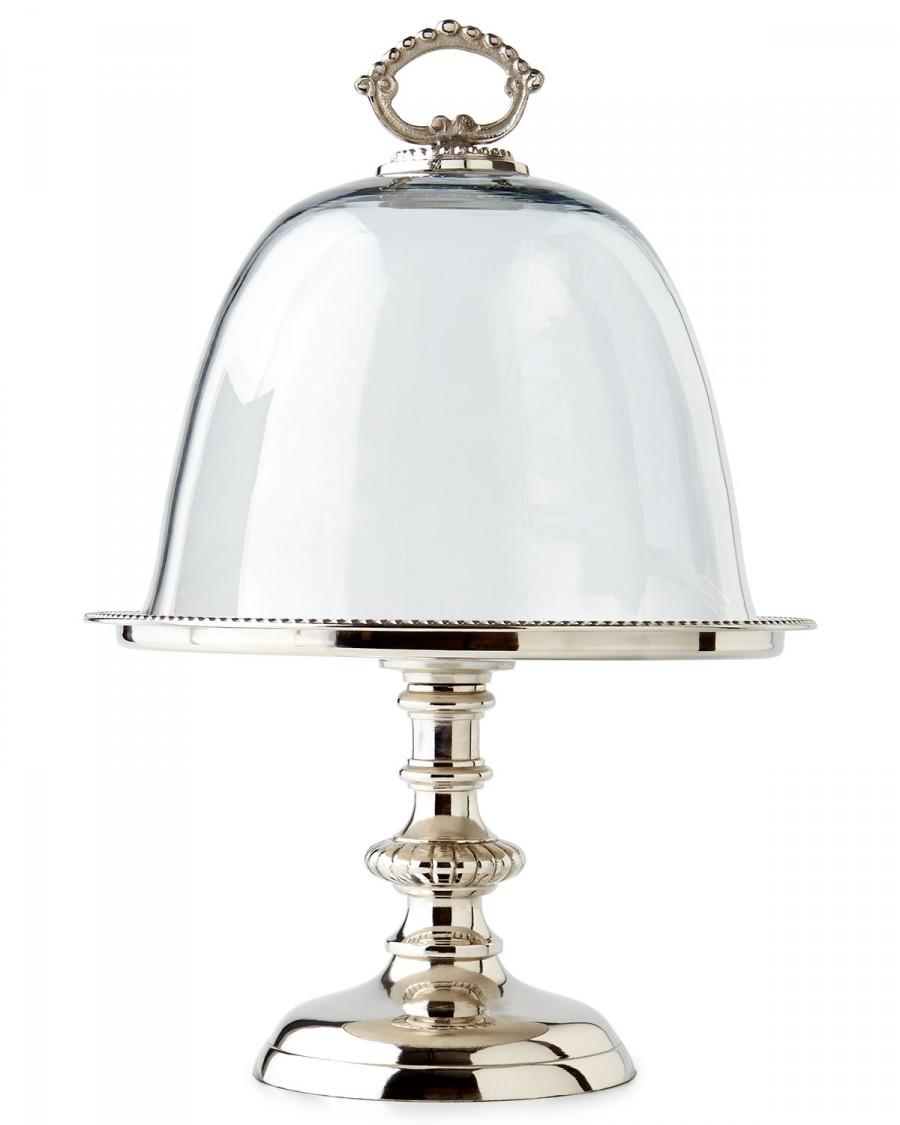 Свадьба - GODINGER SILVER ART CO 				 			 		 		 	 	   				 				Round Pedestal Tray with Glass Dome